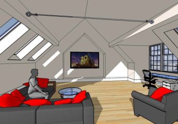 Computer Model of New Room in Roof